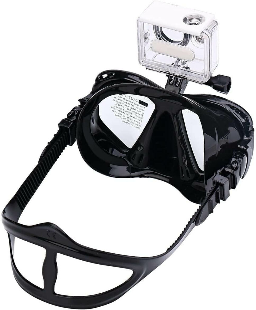 Taucherbrille mit Kamerahalterung