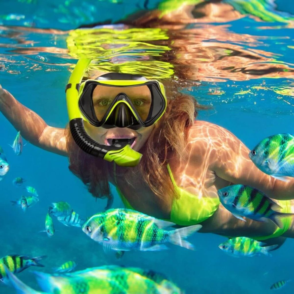 Profi Schnorchelset Barracuda Test