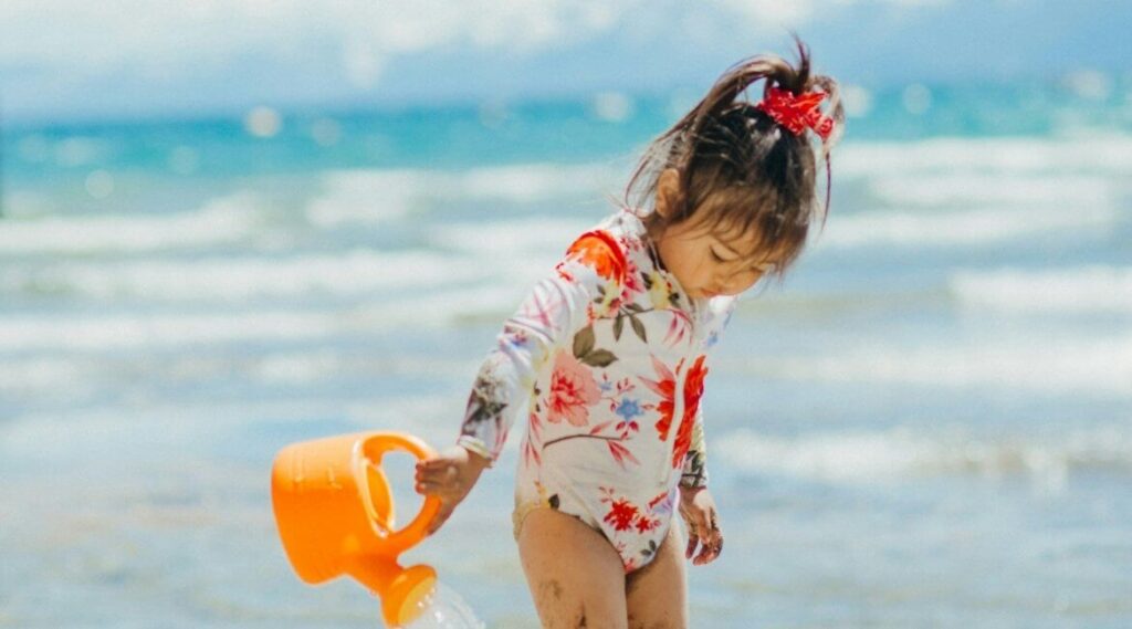 Baby am Strand
